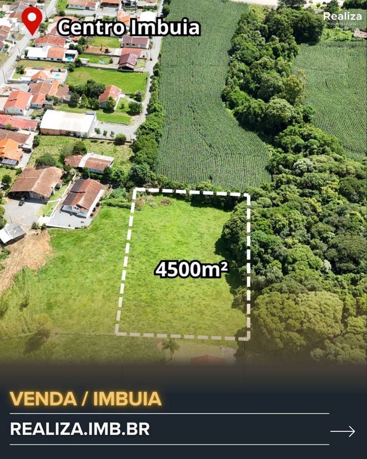 TERRENO À VENDA NO CENTRO DE IMBUIA-SC - 4500 m²