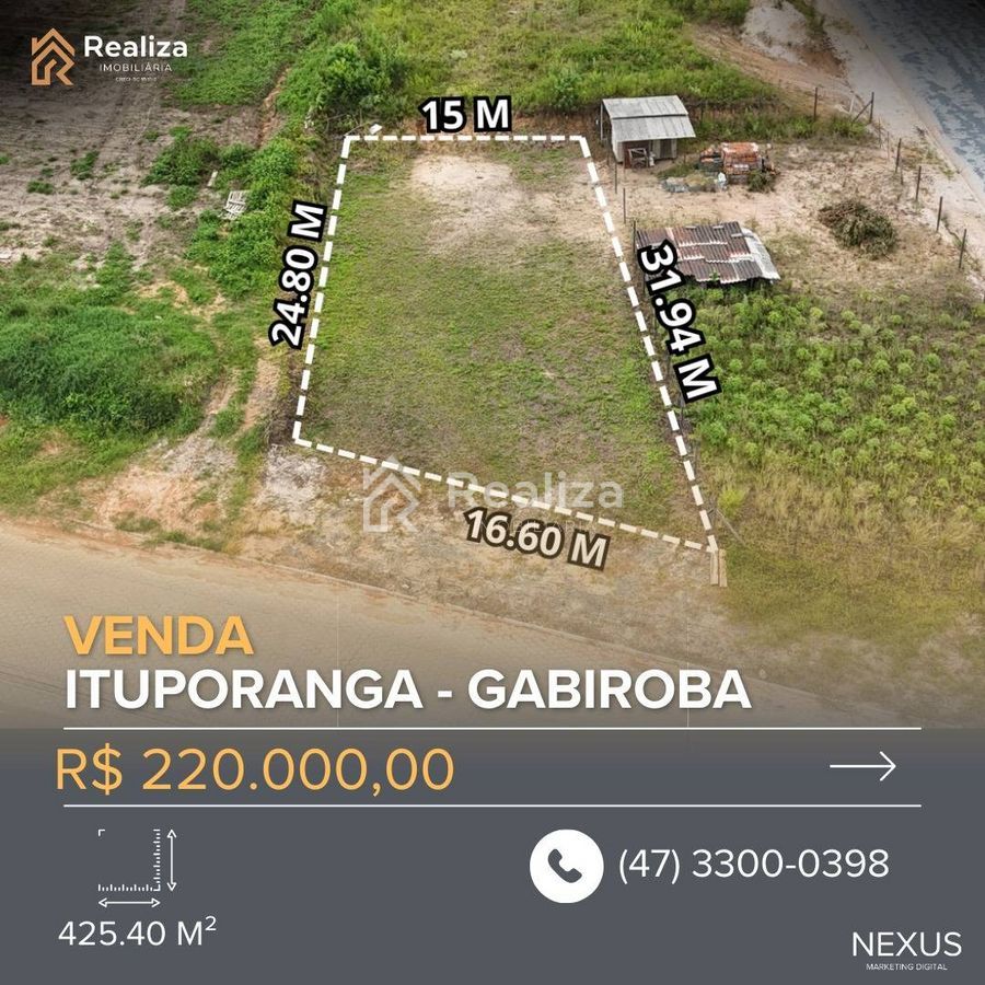 TERRENO À VENDA NA GABIROBA, ITUPORANGA-SC