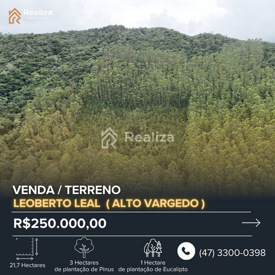 TERRENO À VENDA EM LEOBERTO LEAL-SC