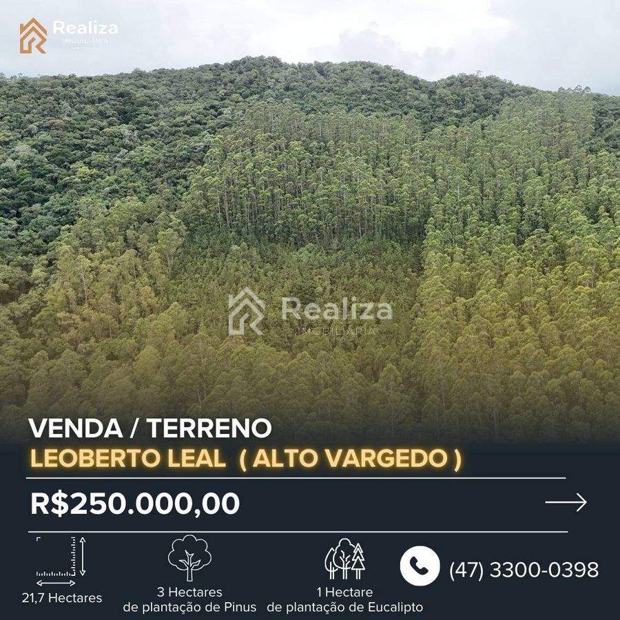 TERRENO À VENDA EM LEOBERTO LEAL-SC - 1