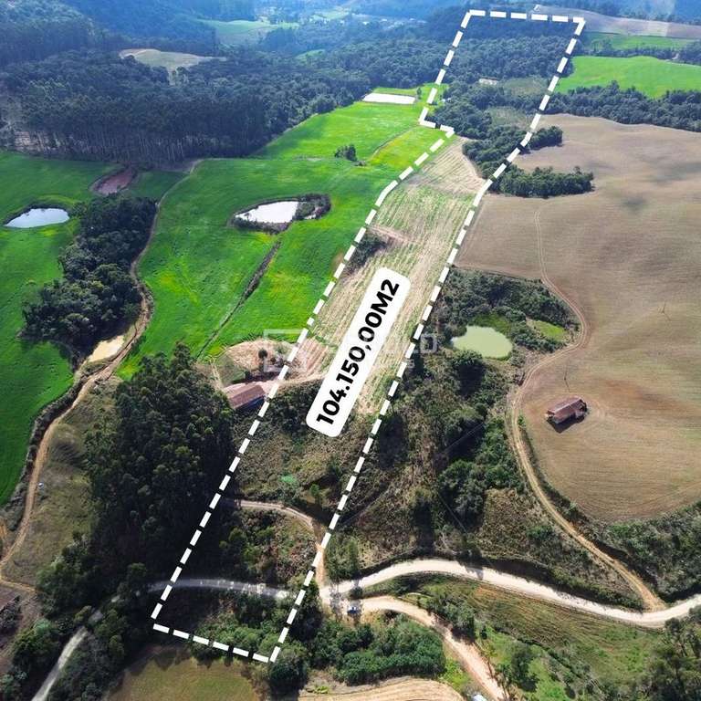 Terreno Rural na Localidade de Alto Ribeirão Pacas - Aurora - 1