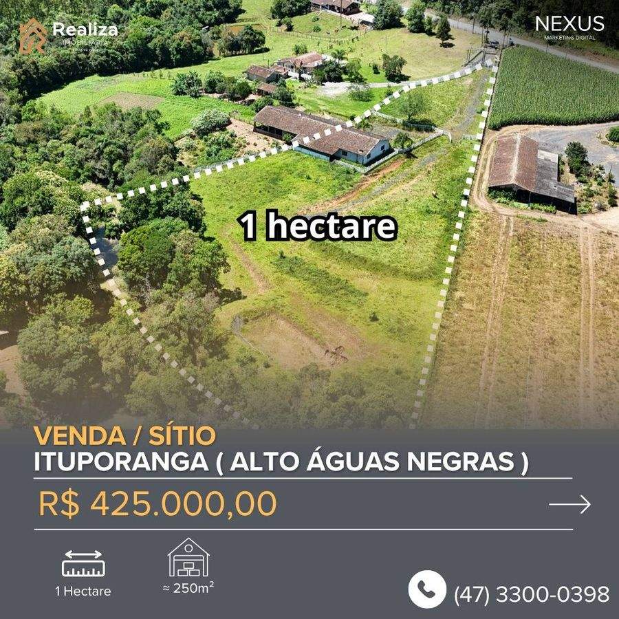 SÍTIO À VENDA NO ALTO ÁGUAS NEGRAS, ITUPORANGA - 1
