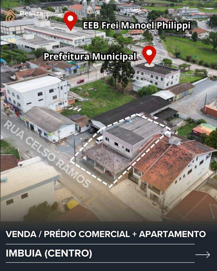 PRÉDIO COMERCIAL E APARTAMENTO À VENDA NA CIDADE DE IMBUIA - 1