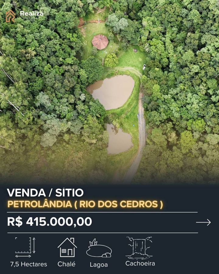 SÍTIO À VENDA EM PETROLÂNDIA-SC - R$ 415 mil