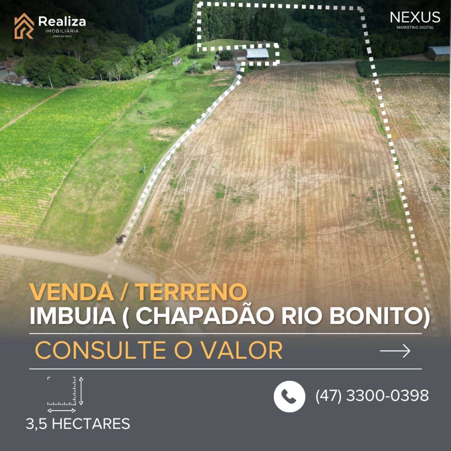 TERRENO RURAL À VENDA EM IMBUIA-SC!