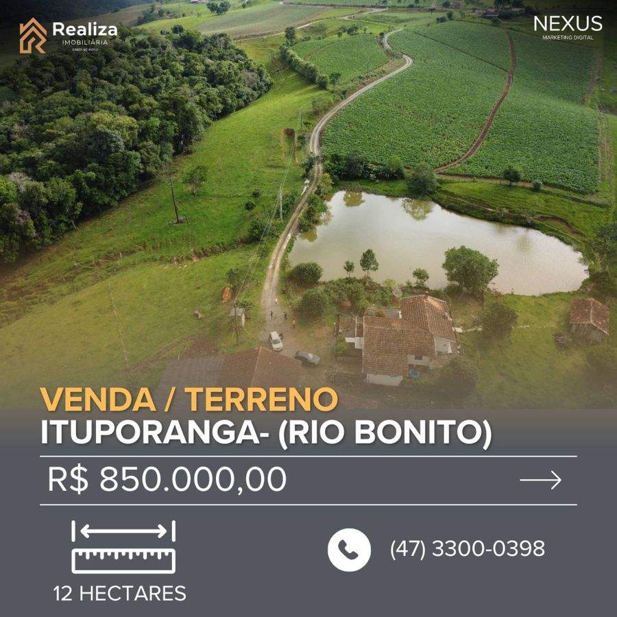 TERRENO RURAL À VENDA NO RIO BONITO, ITUPORANGA-SC - 1