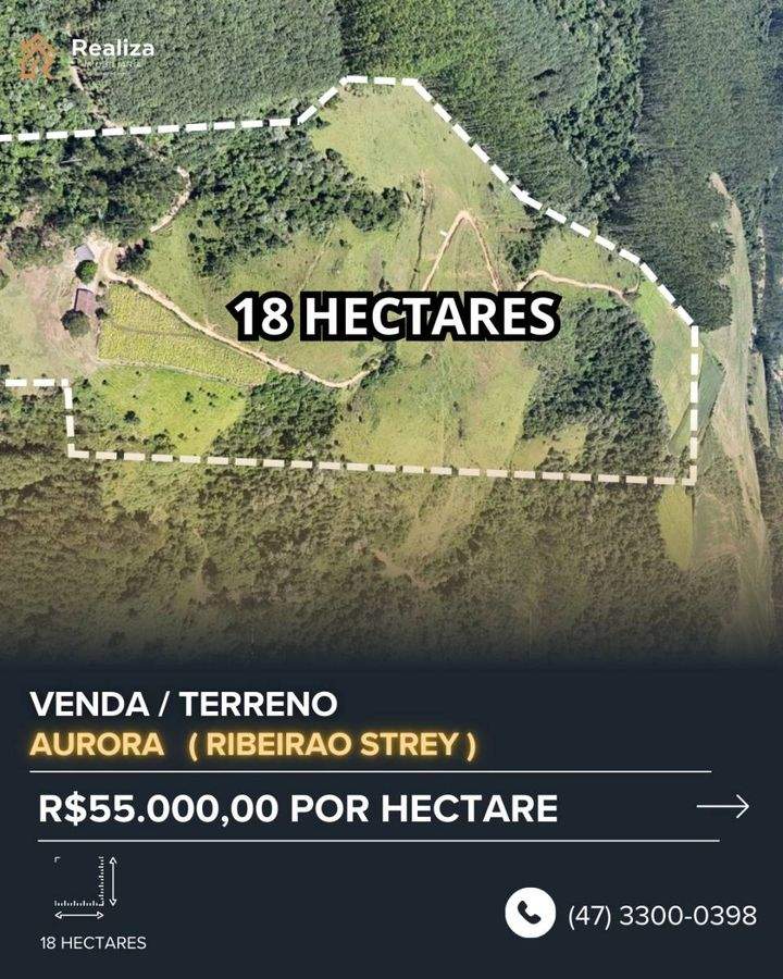 TERRENO À VENDA NO RIBEIRÃO STREY, AURORA-SC - 1