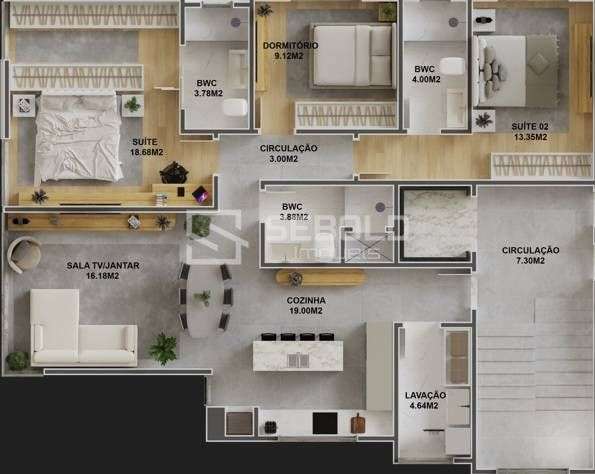 Apartamento 101 no Res. Essenza - Centro, Ituporanga - 16
