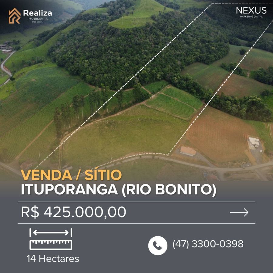 TERRENO À VENDA NO RIO BONITO, ITUPORANGA