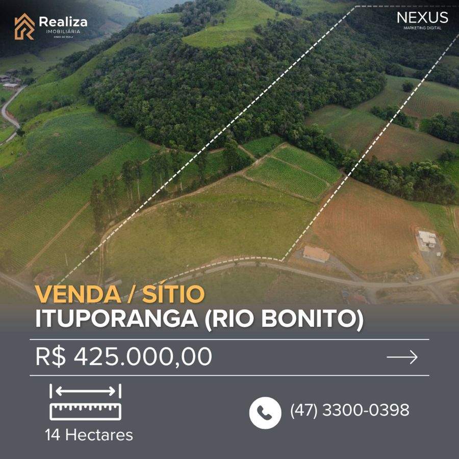 TERRENO À VENDA NO RIO BONITO, ITUPORANGA - 1