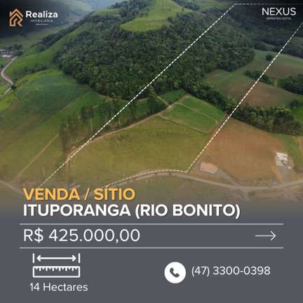TERRENO À VENDA NO RIO BONITO, ITUPORANGA - 1