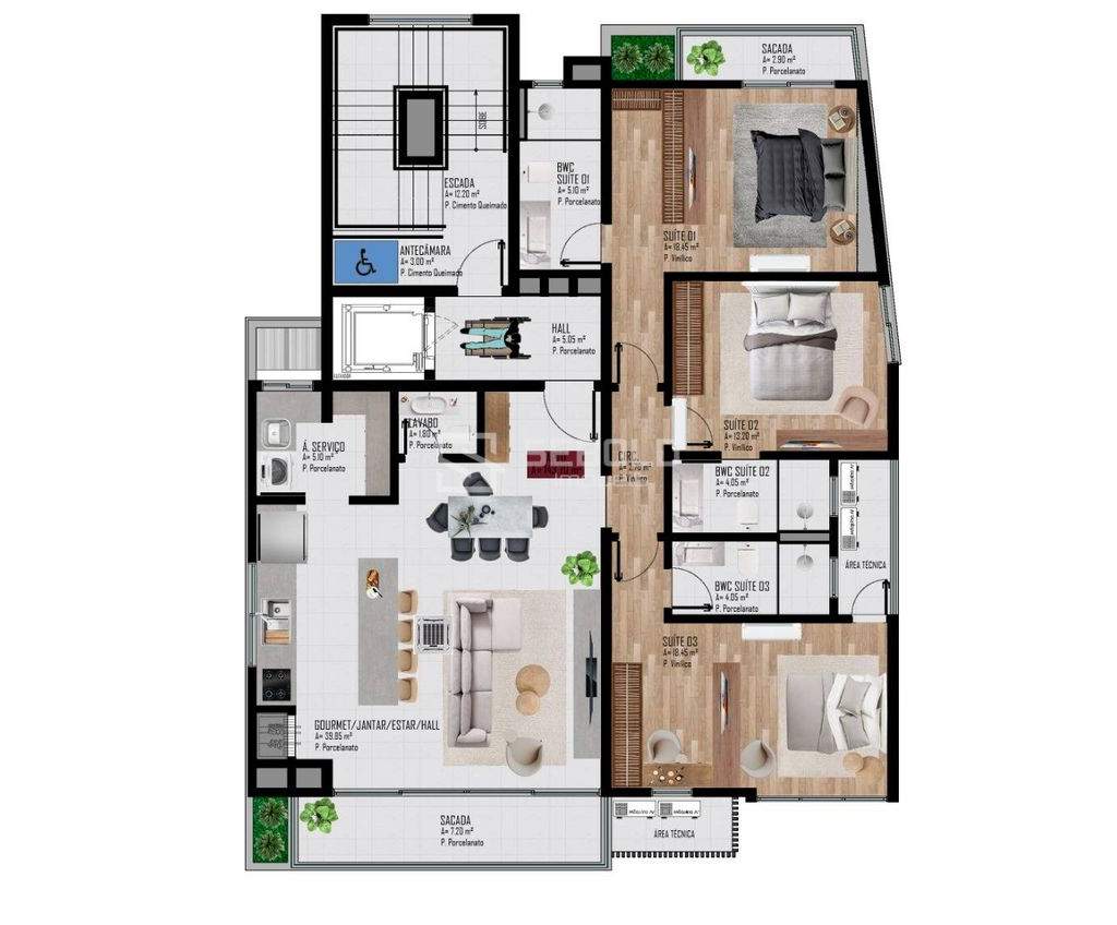 Apartamentos no Edifício Santuário - Ituporanga - 9