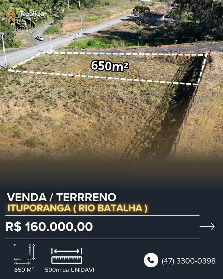 TERRENO À VENDA NO RIO BATALHA