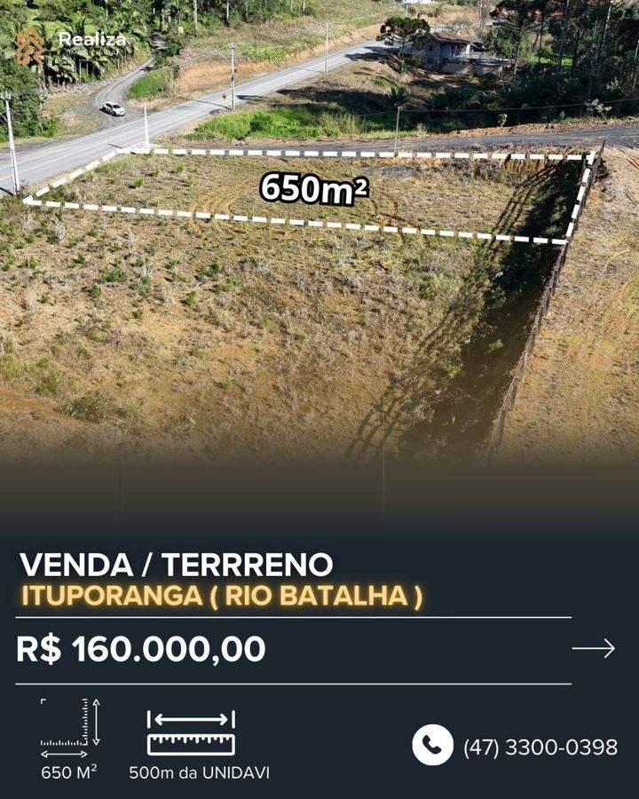TERRENO À VENDA NO RIO BATALHA - 1