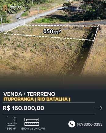 TERRENO À VENDA NO RIO BATALHA - 1
