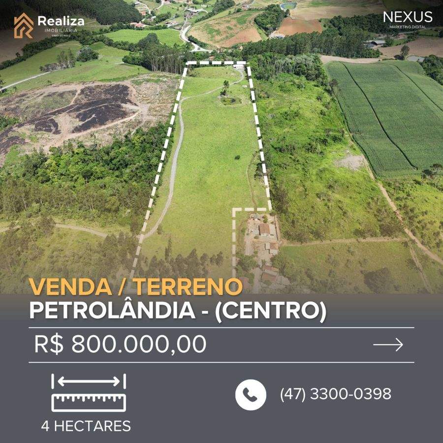TERRENO À VENDA EM PETROLÂNDIA-SC - 80 m² - 1